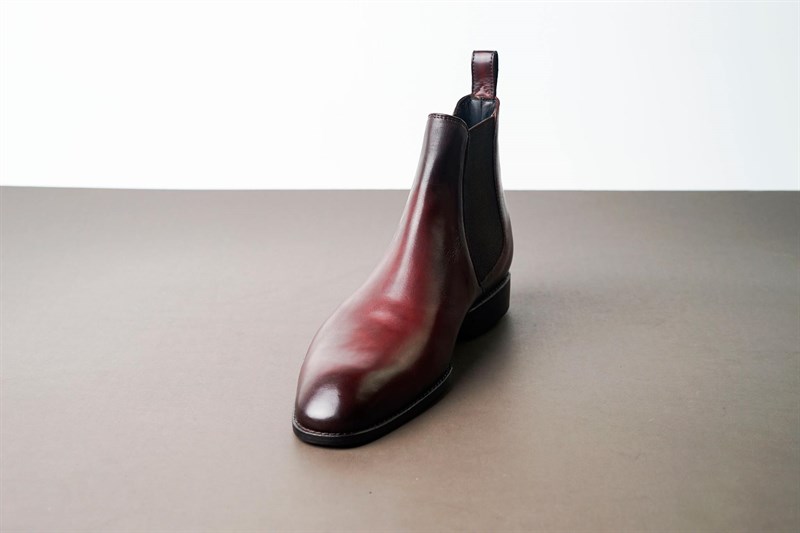 Giày chelsea boots mũi tròn-BT115-BORDO-MKCS-38