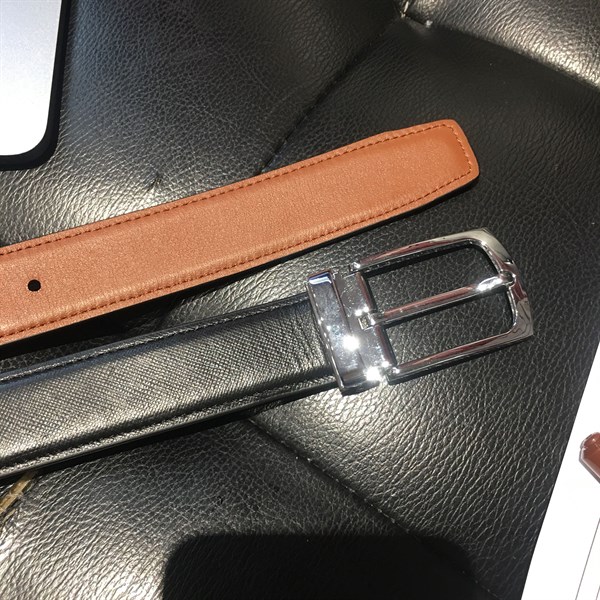 THẮT LƯNG DA 2 MẶT ĐEN & BÒ 2.8CM - RB120