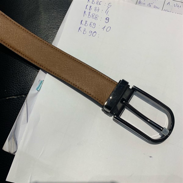 Thắt lưng da cao cấp khoá kim đen 2.8cm RB90