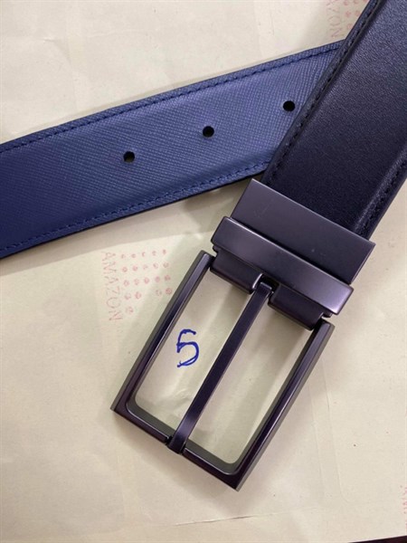 Thắt lưng da cao cấp khoá xoay đen 3.2cm RB99
