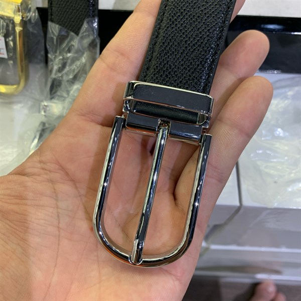 Thắt lưng da cao cấp mặt bạc 2,8cm-RB37