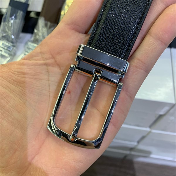 Thắt lưng da cao cấp mặt bạc 2,8cm-RB38