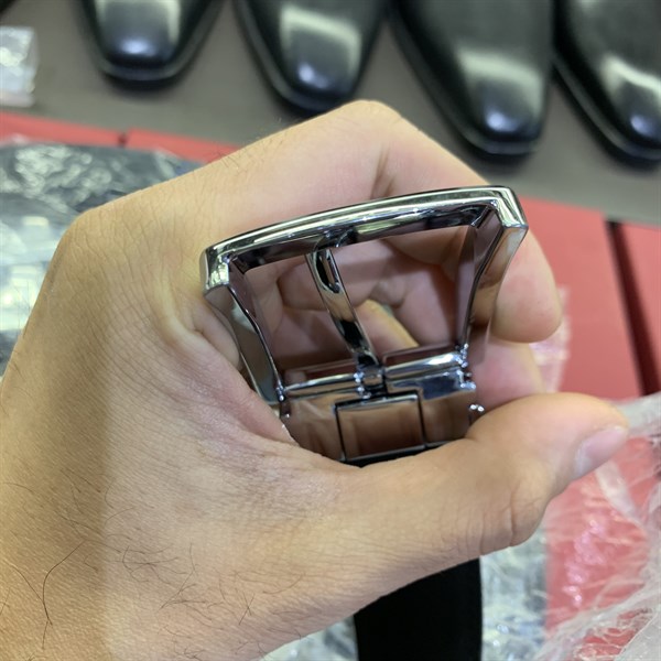 Thắt lưng da cao cấp mặt bạc 3.2