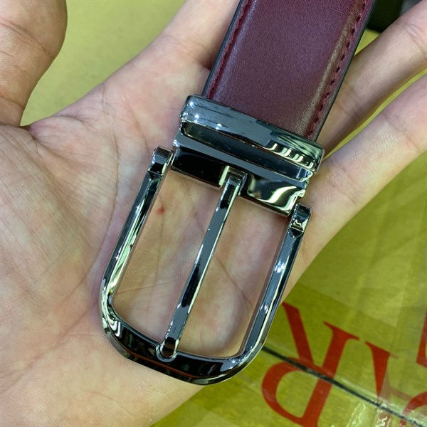 Thắt lưng da cao cấp mặt bạc 3,2cm-RB49