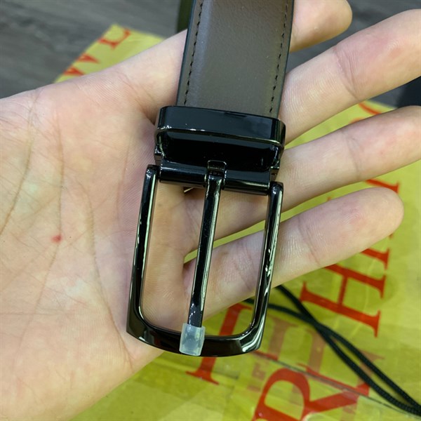 Thắt lưng da cao cấp mặt đen 2,8cm-RB24