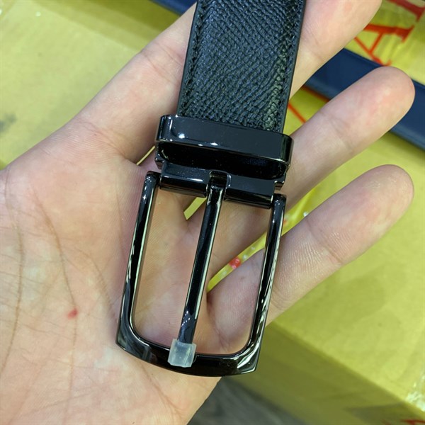 Thắt lưng da cao cấp mặt đen 3.0cm RB36