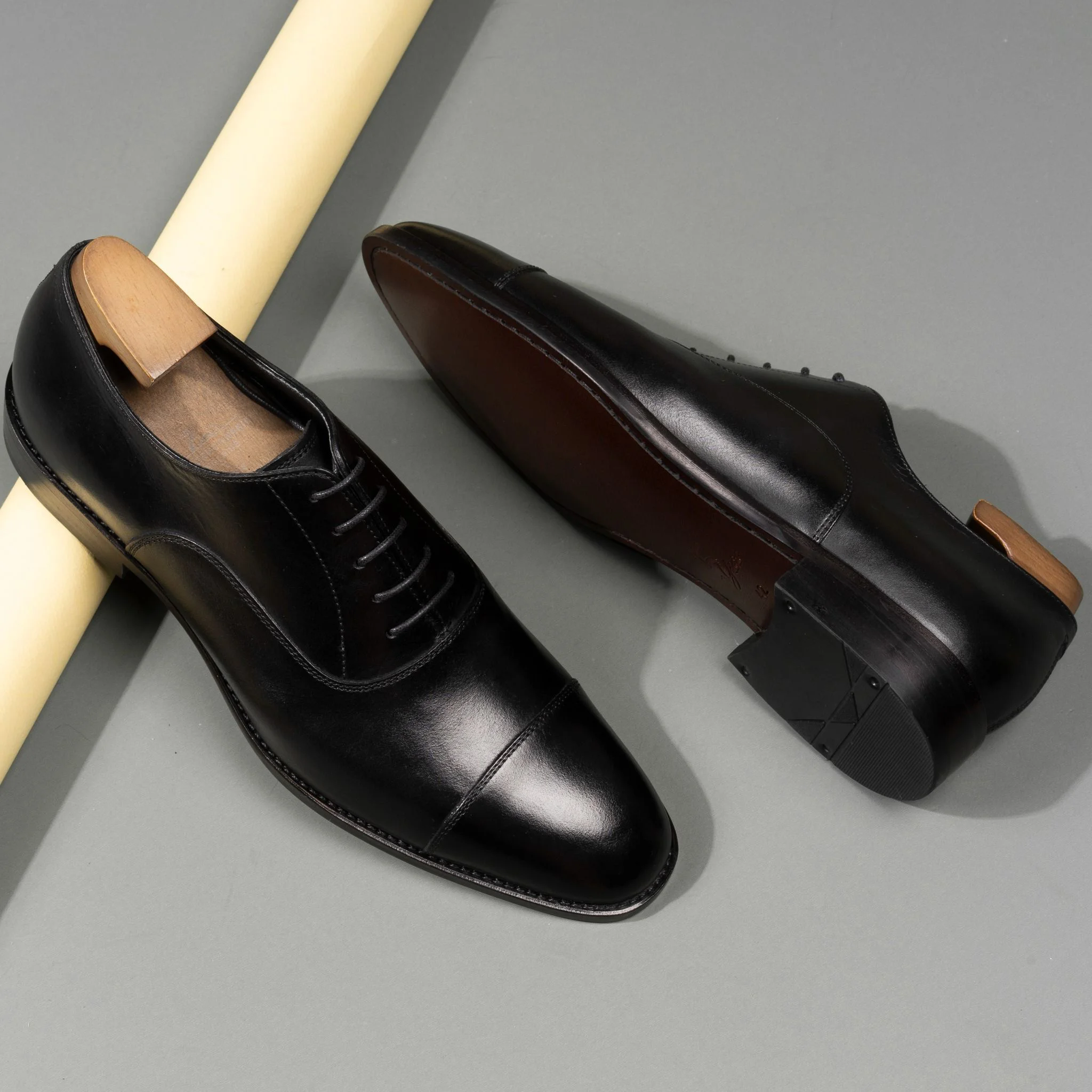 Giày da cao cấp oxford captoe OF104